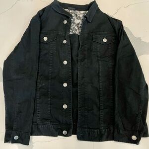 Black jean jacket